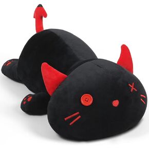 Plush Axolotl Toy Plush Pillow Axolotl Stuffed Animal Toy Cute Plushies Kids Plush Toy Pillow(Black,30cm/11.8in)