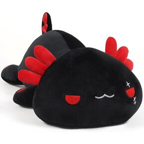 Plush Axolotl Toy Plush Pillow Axolotl Stuffed Animal Toy Cute Plushies Kids Plush Toy Pillow(Black,30cm/11.8in)