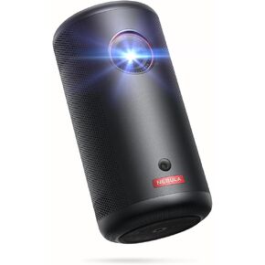 NEBULA Capsule 3 GTV Projector, Netflix Officially Licensed, 1080P Smart Mini Projector with Wi-Fi, 2.5 Hours of Playtime, 120-Inch Display, Dolby Digital, Ultra Portable for Any Space (Renewed)