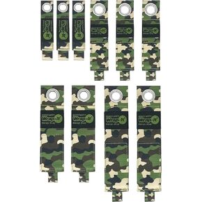 Heavy-Duty Wrap-It Storage Straps - Assorted 10-Pack (Sapphire Blue) - Hook and Loop Storage Strap, Extension Cord Organizer, Hose, Cable Straps, Rope Organizer, Electrical, Hose, Garage Wall Hanger