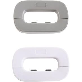 2 Pack Home Refrigerator Door Safety Lock, Latch Catch Toddler Kids Child Safe Adhesive no Tools Need or Drill