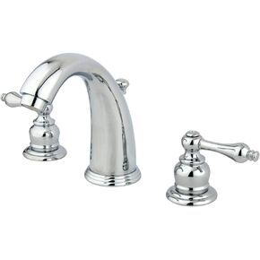 Kingston Brass KB987ALSB Victorian 2-Handle 8 in. Widespread Bathroom Faucet, Brushed Brass