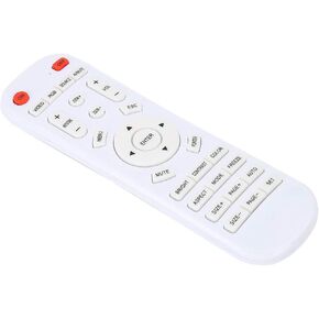 Projector Remote Contol, DC 3V White Remote Control Controller Replacement for Home Cinema Theater Projector, Up to 10 Meters Remote Control Distance, 6.1 * 1.8 * 0.8in