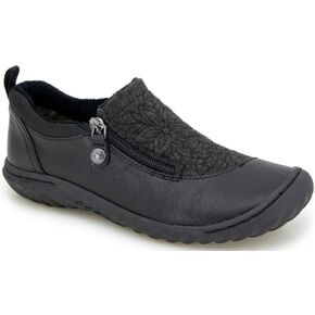 JBU Women's Elodie Comfort Casual Side Zipper Dress Shoe
