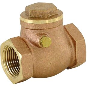 Eastman Brass Swing Check Valve, 1 Inch IPS, Brass Plumbing Fitting, 20425LF
