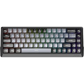 IROK MU68 Rapid Trigger Magnetic Switch Aluminum CNC Frame Mechanical Keyboard 60% TKL Hot Swapped RGB Programmable Wired Gaming Keyboard for Win/Mac Gamer-Black