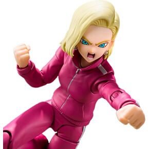 Bandai S.H.Figuarts Dragon Ball Super Android 18 Action Figure 15 cm, Multicolor