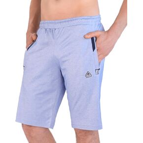 SCR Men's Tall Athletic Shorts 11" Inseam - Mens Lounge Shorts for Tall, Big and Tall Men - with Zipper Pockets