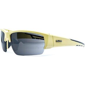 B-Raze Golf Sport & Motorcycle Riding Sunglasses Black Frame w/Amber Lenses