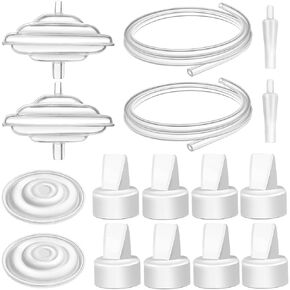 PumpMom-us Pump Parts Compatible with Spectra S1 S2 9 Plus Synergy Duckbill Valve Silicone Membrane Replace Backflow Protector tubing Not Original Spectra Replacement Pump Parts