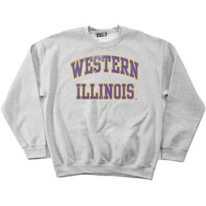 NCAA Western Illinois Leathernecks 50/50 Blended 8-Ounce Vintage Arch Crewneck Sweatshirt