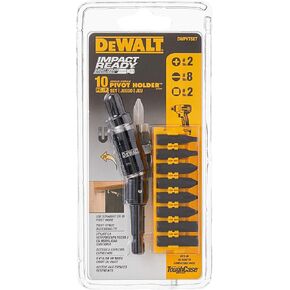 DEWALT DWPVTSET Pivot Holder Set with Bit Bar, 10-Piece