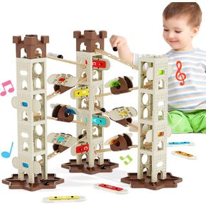 Marble Runs for Kids 6-8 with Music Pillars, Stem Toys with Marble Runs Music, Educational Learning Marble Maze Track Toys for Kids Toddlers Age 6 7 8 9 10 11 12 Years Old Boys Girls Gift