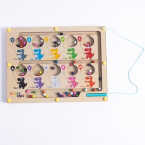 Boys & Girls Magnetic Puzzle Maze Toy - Promotes Fine Motor Skills, Color & Number Recognition for Preschool Aged Toddlers - Kids Ages 3 4 5 Years Old