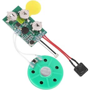fosa DIY Greeting Card Chip, 60 Seconds Music Sound Audio Voice Recording Module Device Chip Recordable Sound Chip for Christmas Cards, Creative Gift Boxes, Jewelry Boxes, Crafts, Children's Toys