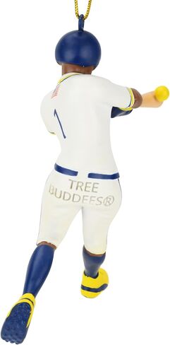 Tree Buddees x Savannah Bananas Yellow Banana Ball Baseball Shaped Glass Christmas Ornament (Banana Ball) in Kuwait