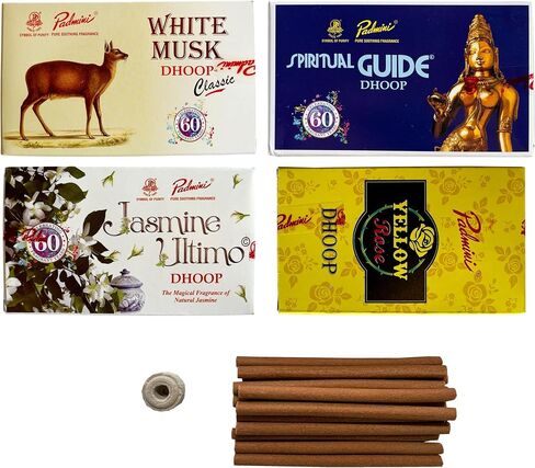 Padmini Incense Ultimo Jasmine Dhoop Sticks (3 Pack - Total 45 Sticks) in Saudi Arabia