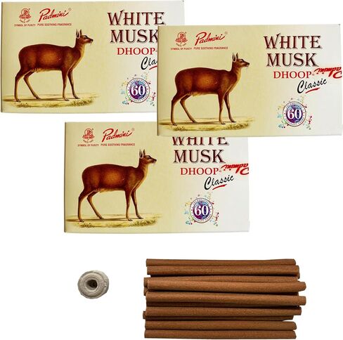 Padmini Incense Ultimo Jasmine Dhoop Sticks (3 Pack - Total 45 Sticks) in Saudi Arabia