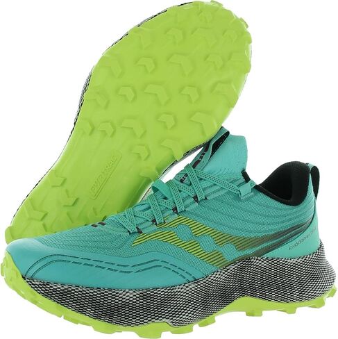 Saucony Womens Endorphin Trail Fitness Hiking Running Shoes Blue 8 Medium (B,M) in Saudi Arabia