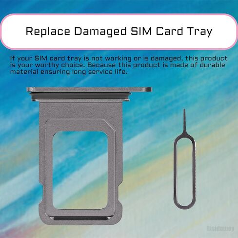 لفون Xs ماكس الأسود حامل بطاقة SIM محول نسخة SIM واحدة XSMAX استبدال فتحة علبة البطاقة مع حلقة مطاطية مقاومة للماء SIM القاذف ل A1921 A2101 A2102 A2103 A2104 in Saudi Arabia