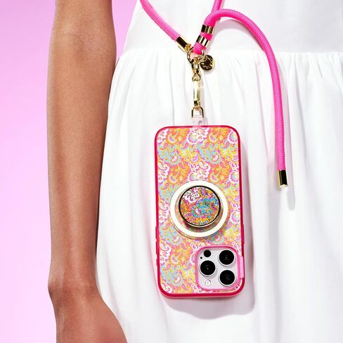 PopSockets Phone Lanyard, Phone Holder, Crossbody Phone Strap - Paracord Black in Saudi Arabia