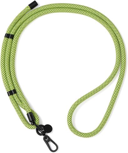 PopSockets Phone Lanyard, Phone Holder, Crossbody Phone Strap - Paracord Black in Saudi Arabia