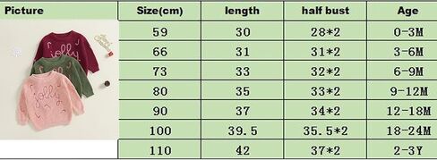 Lnzyyephy Toddler Baby Boy Girl Christmas Sweater Letter Embroidery Pullover Sweatshirt Knitwear Infant Fall Winter Clothes in Saudi Arabia