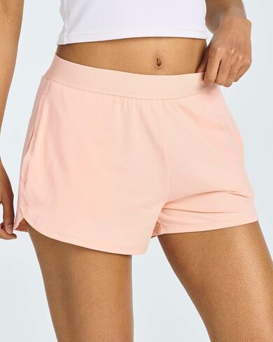 3 Pack Women's 3" Dry-Fit Dolphin Running Shorts with Pockets - Athletic Gym Workout Basketball Sports Shorts in Saudi Arabia