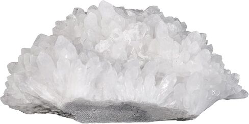 mookaitedecor Natural Clear Quartz Crystal Cluster Geode Druzy Mineral Specimen Irregular White Crystals Stones Home Decor, 70-130g in Kuwait