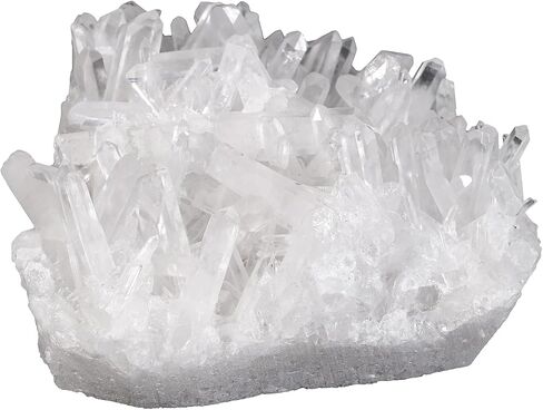 mookaitedecor Natural Clear Quartz Crystal Cluster Geode Druzy Mineral Specimen Irregular White Crystals Stones Home Decor, 70-130g in Kuwait