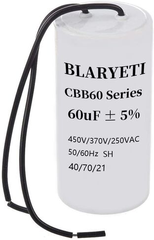 CBB60 25 فائق التوهج محرك تشغيل مكثف مكثف البدء لمكيف الهواء التيار المتناوب 450 فولت/370 فولت/250 فولت 50/60 هرتز 5% in Kuwait
