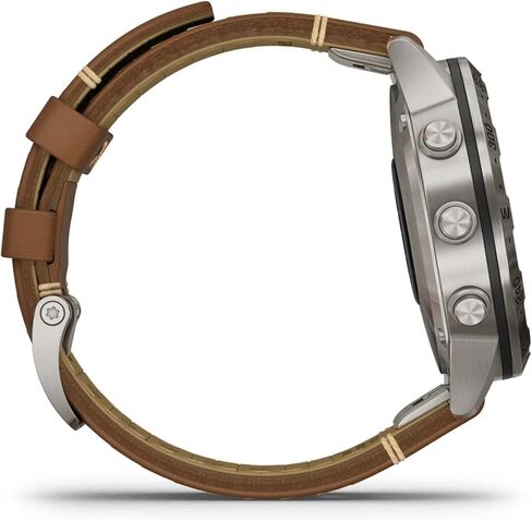 Garmin MARQ Adventurer Luxury Tool Smartwatch, Leather Strap, Black (010-02006-26) (Renewed) in Saudi Arabia
