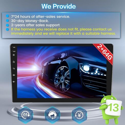 (2+64GB) Inefala Android 13 Car Stereo Upgrade for Toyota Corolla 2017-2018 Levin 2017 with Wireless Carplay Android Auto, 10.1" Touchscreen with GPS WiFi BT FM SWC Canbus MIC Backup Camera in Saudi Arabia