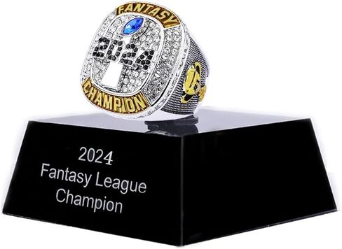 جائزة 2024 Fantasy Football Championship Trophy Ring Award الفائز الرياضي FFL Champion Ring in Kuwait