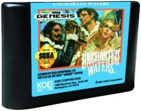 Uncharted Waters - بطاقة ألعاب MD 16 بت من USA Label لخرطوشة وحدة تحكم ألعاب الفيديو Sega Megadrive Genesis (خالية من المنطقة) in Saudi Arabia