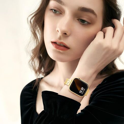 Missair متوافق مع سوار ساعة Apple 38 مم 40 مم 41 مم 44 مم 42 مم 45 مم 49 مم، سوار أربع أوراق محظوظ للنساء مجوهرات أنيقة من الفولاذ المقاوم للصدأ حزام البرسيم المعدني لسلسلة iWatch 9 8 7 6 5 4 3 SE Ultra in Kuwait