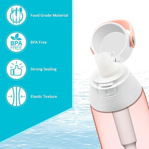 Bottle Filter Mouthpiece Replacement for Brita Water Bottle, Valve Replacement Accessories for Brita Filter Bottle, 3PC Silicone Mouthpiece, 4PC Filter Cartridges, Filter Bottle Parts in Kuwait