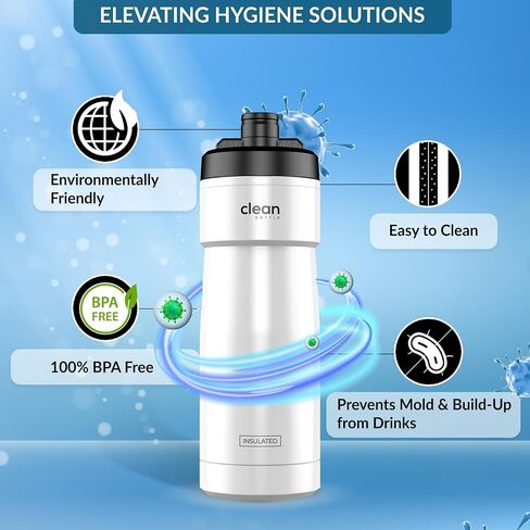 Bike Water Bottles | Insulated Bike Water Bottle | Easy Clean Nozzle, Easy Squeeze | Cycling Mountain Fitness Water Bottle | Gym Sport Bottle | (Green, Sport 20) in Saudi Arabia