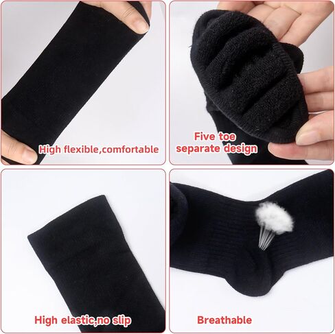 Klmnop Women Long Yoga Sport Gym Five Toe Separator Socks Foot Alignment Pain Comfort Massage Toeless Socks in Saudi Arabia