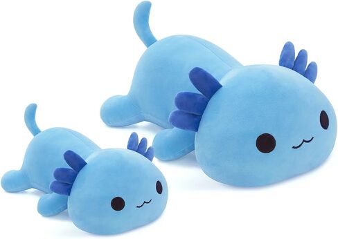 لعبة قطيفة على شكل Axolotl وسادة قطيفة على شكل حيوان Axolotl لعبة حيوانات محشوة لطيفة من القطيفة للأطفال (أزرق، 30 سم/11.8 بوصة) in Kuwait