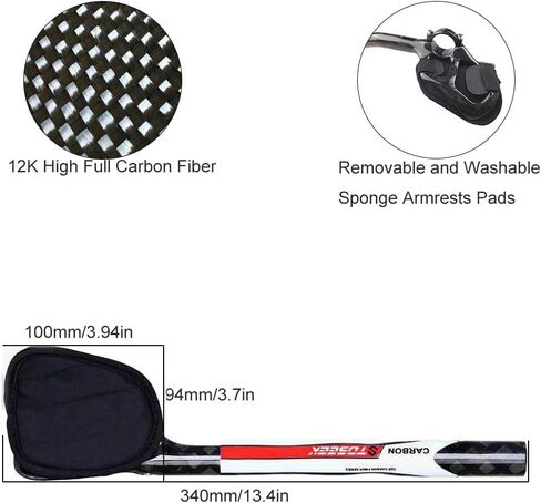 شريط راحة للدراجة TT 12K لامع بالكامل من ألياف الكربون عالية الجودة TT Bar Aero Bars Tri Bars لركوب الدراجات مسند ذراع لوضع شريط للطرق MTB Bike 31.8 مم - أخضر in Kuwait