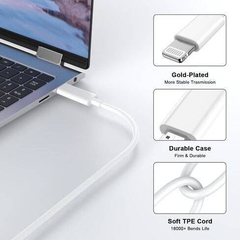 [Apple MFi Certified] Apple Lightning to HDMI Cable Adapter, 1080P Lightning to Digital AV Adapter Sync Screen Connector Compatible for iPhone 14 13 12 11 Pro Max XS XR X 8 to HD TV Projector Monitor in Saudi Arabia