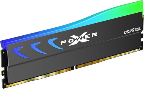 Silicon Power Storm DDR5 64GB (2x32GB) RGB 6400MT/s (PC5-51200) 288-pin CL32 1.4V UDIMM ذاكرة الوصول العشوائي المكتبية ذاكرة الكمبيوتر مع مبدد حراري أسود SP064GXLWU64AFDK in Kuwait
