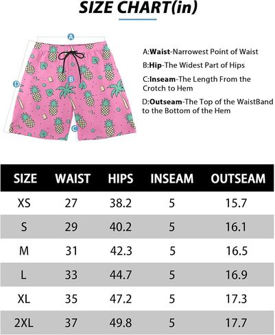 Buauty Mens Swim Trunks with Compression Liner 5 Inch Inseam Swim Shorts Quick Dry Mens Swimsuit Board Shorts with Pockets in Saudi Arabia