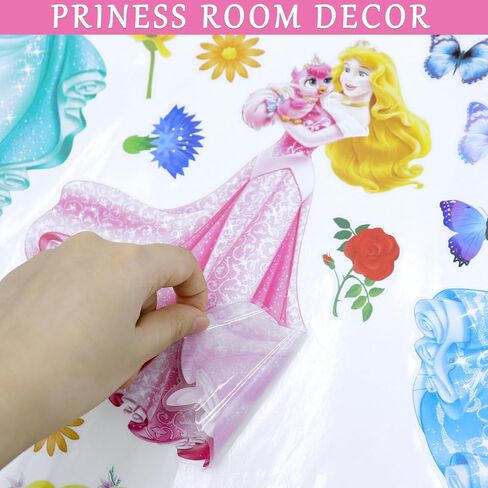 Wall Stickers for Kids, Cartoon Character Stickers for Children Room, 59 PCS PVC DIY Removable Stickers for Baby Kids Nursery Girls Bedroom Living Room Playroom Wall Decoration in Saudi Arabia