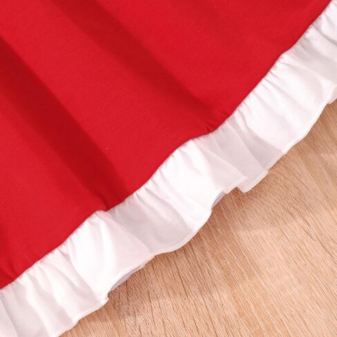 DDSOL Girl Stripe Rainbow Dress Toddler Little Long Sleeve Kid Casual A-Line Fall Winter Christmas Sundress 2-7 Year in Saudi Arabia
