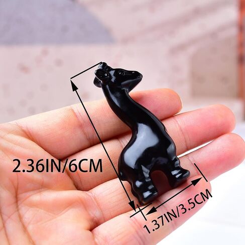 تمثال زرافة كريستال من الحرير الذهبي الطبيعي مقاس 2.36 بوصة شفاء كريستال مصنوع يدويًا تماثيل جيب عيد الشكر تماثيل الريكي للتأمل ديكور المنزل GIF in Kuwait