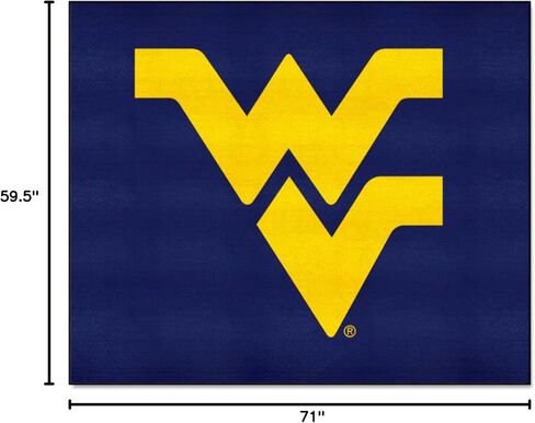 سجادة FANMATS 2462 West Virginia Mountaineers All-Star - 34 بوصة × 42.5 بوصة سجادة منطقة المعجبين الرياضية، سجادة ديكور المنزل وحصيرة خلفية in Saudi Arabia
