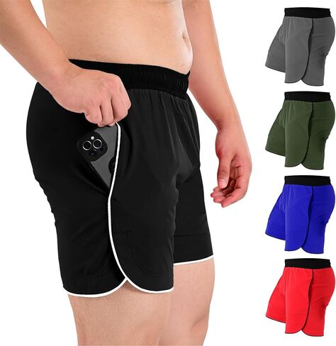 Roar Mens Running Shorts Lightweight Athletic Workout Shorts for Training & Kickboxing Quick Dry Gym Shorts in Kuwait