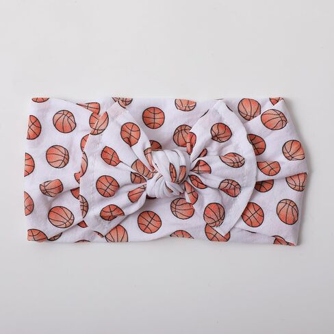 Baby Basketball Headband Turban Baby Basketball Bowknot Baby Basketball Hair Band Bow BTB12 (A2, Free Size) in Saudi Arabia